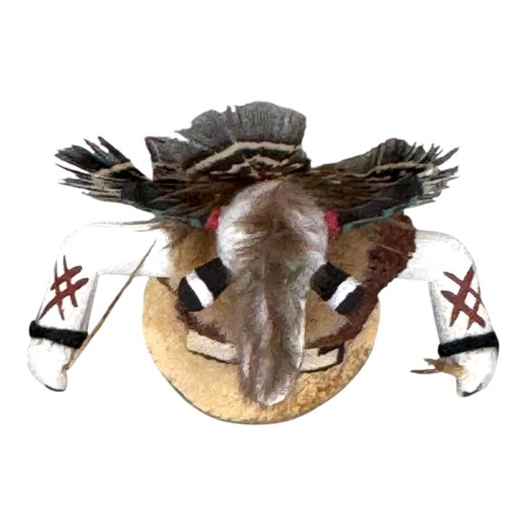 Authentic Native American White Ogre Kachina Doll Collectible Art Signed S Cerno - Picture 7 of 7